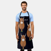 Fun Personalisierte schottische Highland Cow Schürze (Getragen)