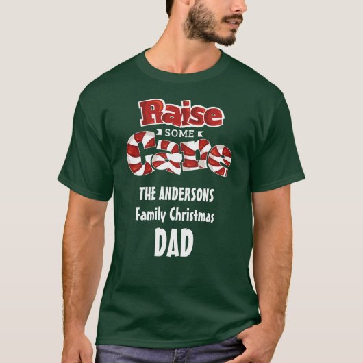 Fun Personalisierte Weihnachten für Familien Match T-Shirt (Vorderseite)