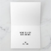 Fun Personalisierter Text & Bild Weihnachten Dankeskarte (Innenseite)