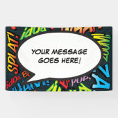 Fun Personalisiertes Comic Buchen Sprechblase Banner (Horizontal)