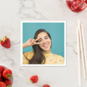 Fun Personalisiertes Foto mit benutzerdefinierter Serviette (Beispiel)