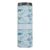 Fun Personalized Dinosaur Pattern Thermosbecher (Rückseite)