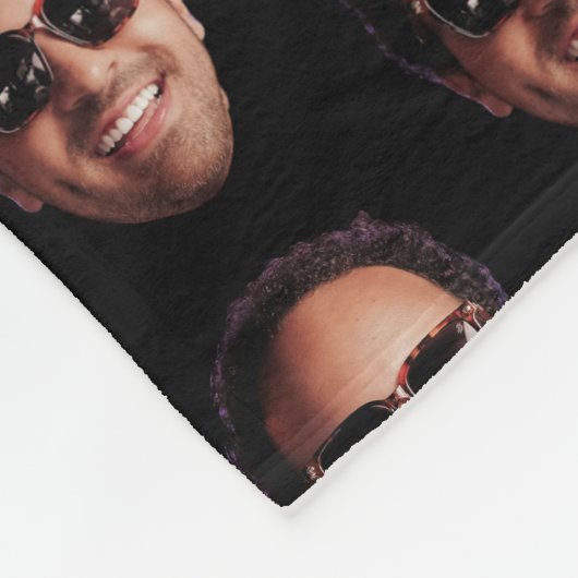 Fun Personalized Face Photo Fleecedecke (Ecke)