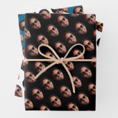 Fun Personalized Face Photo Geschenkpapier Set (Beispiel)