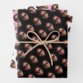 Fun Personalized Face Photo Geschenkpapier Set (Beispiel)