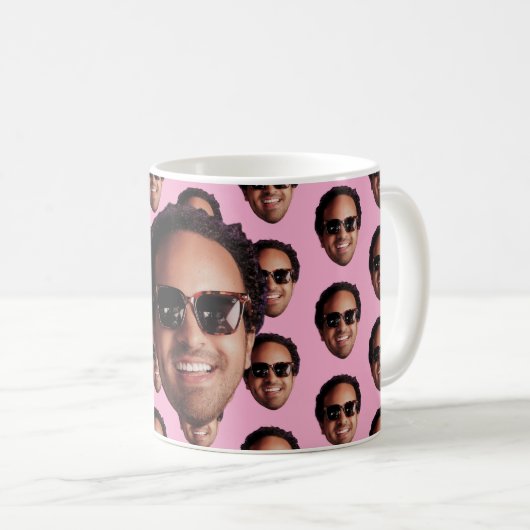 Fun Personalized Face Photo Kaffeetasse (VorderseiteRechts)