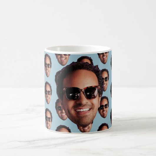 Fun Personalized Face Photo Kaffeetasse (Mittel)