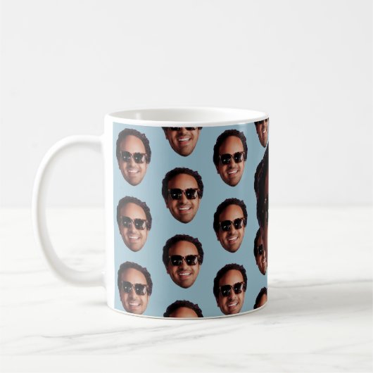 Fun Personalized Face Photo Kaffeetasse (Links)