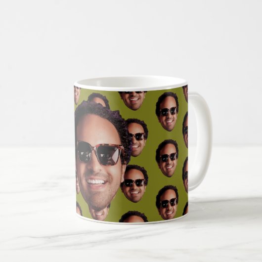 Fun Personalized Face Photo Kaffeetasse (VorderseiteRechts)