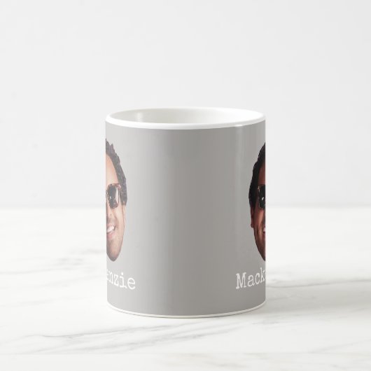 Fun Personalized Face Photo Kaffeetasse (Mittel)