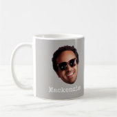 Fun Personalized Face Photo Kaffeetasse (Links)