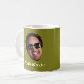 Fun Personalized Face Photo Kaffeetasse (Vorderseite Links)