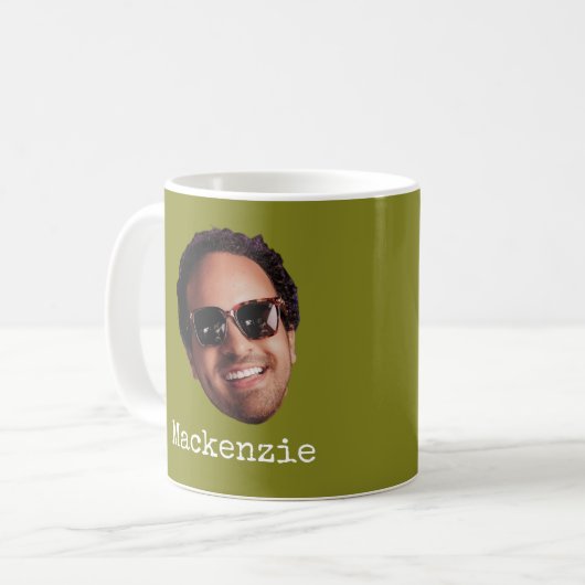 Fun Personalized Face Photo Kaffeetasse (Vorderseite Links)