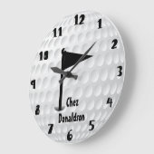 Fun Personalized Golf Große Wanduhr (Winkel)