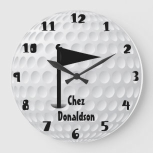 Fun Personalized Golf Große Wanduhr