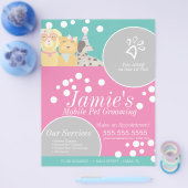Fun Pet Services Grooming Dog Bubbles Flyer (Einzeln)