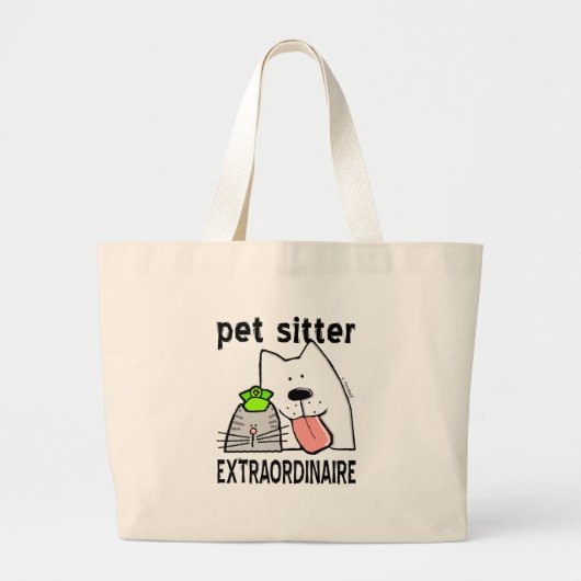 Fun Pet Sitter Extraordinator Jumbo Stoffbeutel (Vorne)