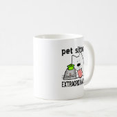 Fun Pet Sitter Extraordinator Kaffeetasse (VorderseiteRechts)