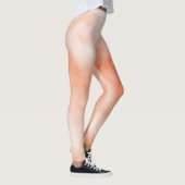 Fun pfirsichpastellfarben abstrakt leggings (Rechts)