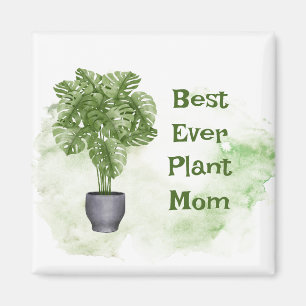 Fun Pflanze Mama Zitat Haushaltspflanze Monstera Magnet