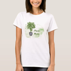 Fun Pflanze Mama Zitat Haushaltspflanze Monstera T-Shirt