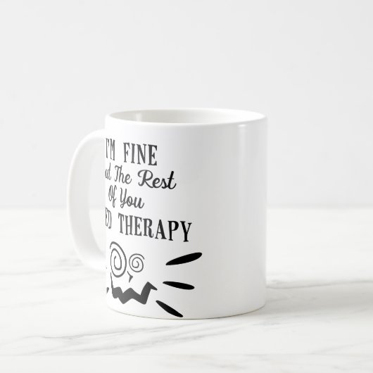 Fun Phantastisch Trendy Typografy Coworker Kaffeetasse (Vorderseite Links)