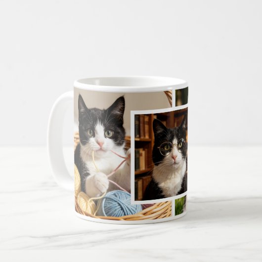 Fun Photo Collage of Memories Kaffeetasse (Vorderseite Links)