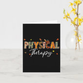 Fun Physical Therapy Pumpkin Autumn Tree Fall Leav Karte (Gelbe Blume)