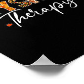 Fun Physical Therapy Pumpkin Autumn Tree Fall Leav Poster (Ecke)