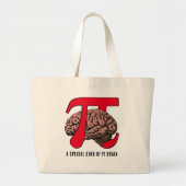 Fun PI DAY Brain Jumbo Stoffbeutel (Vorne)