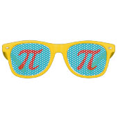 Fun Pi Nerdy Geeky Party Cool Shades Sonnenbrille (Vorderseite)
