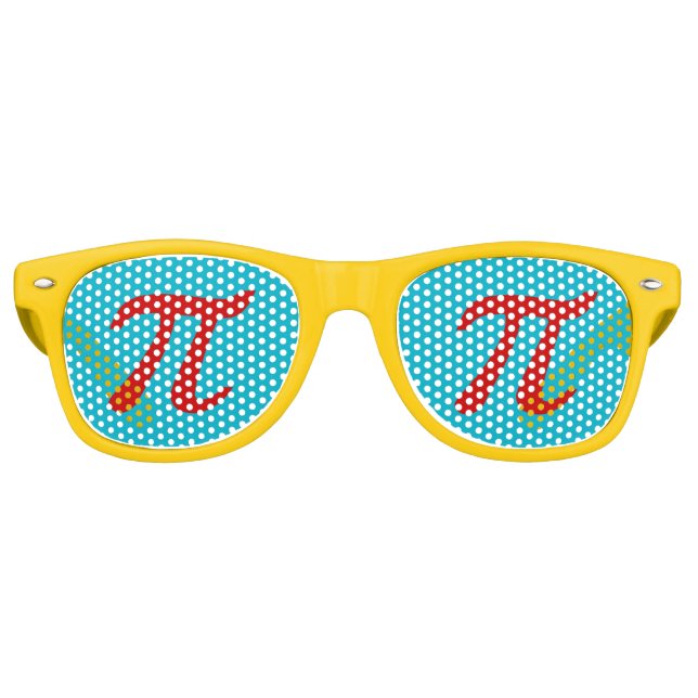 Fun Pi Nerdy Geeky Party Cool Shades Sonnenbrille (Vorderseite)