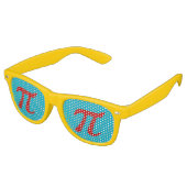 Fun Pi Nerdy Geeky Party Cool Shades Sonnenbrille (Schrägansicht)