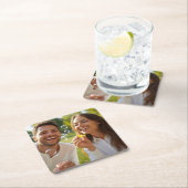 Fun Pic Rechteckiger Pappuntersetzer (Vor Ort)