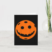 Fun Pickleball Halloween Pumpkin Back Print Karte (Vorderseite)