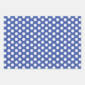 Fun Pickleball Muster Blau Grün Orange Geschenkpapier Set (Vorderseite 2)