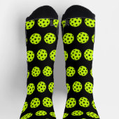Fun Pickleball Muster Gelbe Neuheit Socken (Oben)