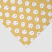 Fun Pickleball Muster Weiße Orangen Sportbälle Seidenpapier (Detail)