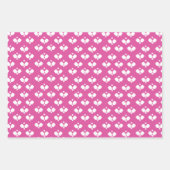 Fun Pickleball Paddle und Ball Pink Rosa Gelb Geschenkpapier Set (Vorderseite)