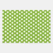 Fun Pickleball Pattern Blue Green Orange Geschenkpapier Set (Vorderseite)