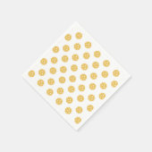 Fun Pickleball Pattern Pickleball Party Serviette (Ecke)