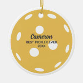 Fun Pickleball Personalisierter Name oder benutzer Keramik Ornament (Vorne)