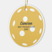 Fun Pickleball Personalisierter Name oder benutzer Keramik Ornament (Links)