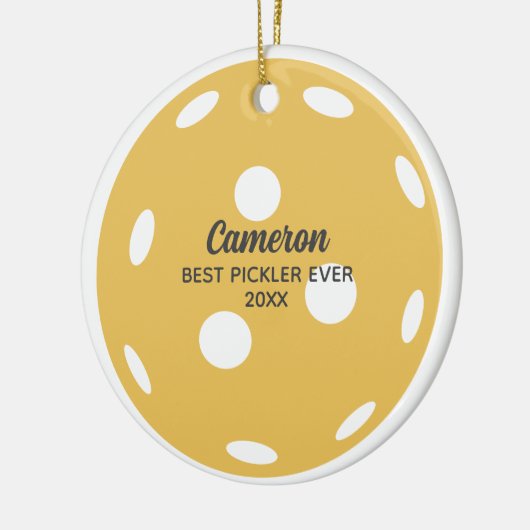 Fun Pickleball Personalisierter Name oder benutzer Keramik Ornament (Links)
