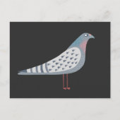 Fun Pigeon Bird Postkarte (Vorderseite)
