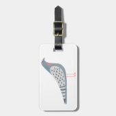 Fun Pigeon Gepäckanhänger (Vorderseite vertikal)