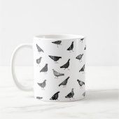 Fun Pigeon Muster Kaffeetasse (Links)