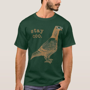 Fun Pigeon Shirt Cooler Bird mit Sonnenbrille Pun