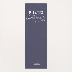 Fun Pilates Erster Champagner Später Lila Training Yogamatte