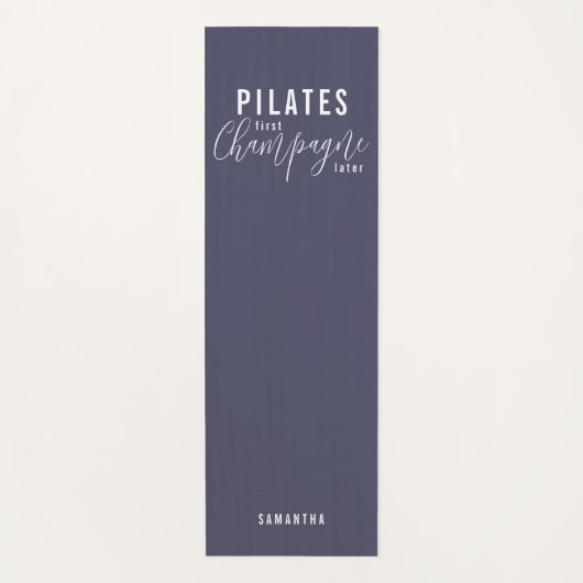 Fun Pilates Erster Champagner Später Lila Training Yogamatte (Vorderseite)